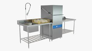 EHS's hood type dishwasher is suitable for kitchens in restaurants, cafeterias and hotels.